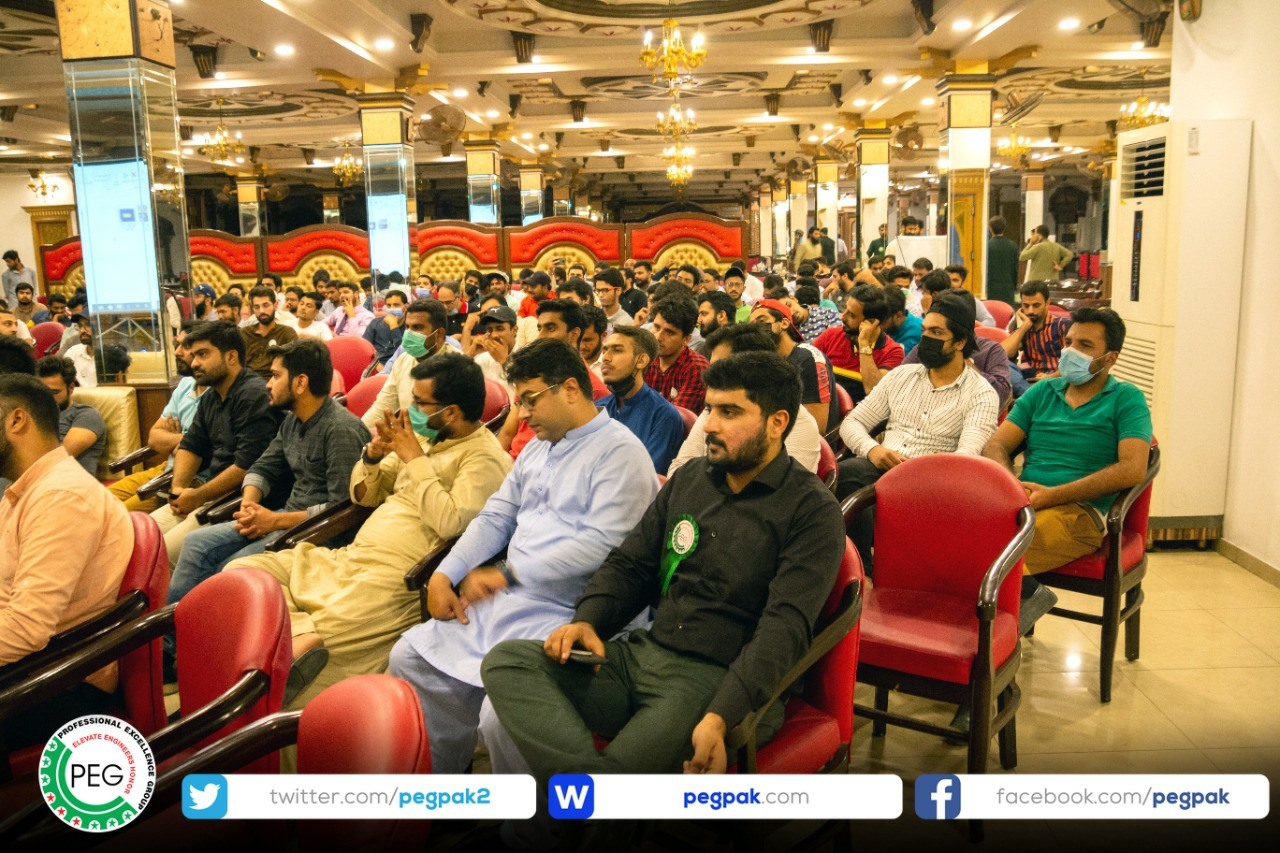 Gujranwala – Chairman PEG ENGR. Waseem Nazir addressed a corner meeting of Engineers – photo