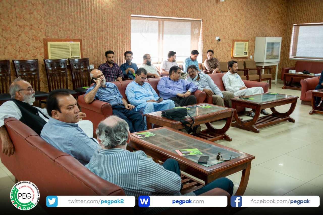 Mangla Guest House – Chairman PEG ENGR. Waseem Nazir met engineers – photo